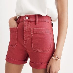Madewell High-Rise Denim Shorts: Garment-Dyed Edition